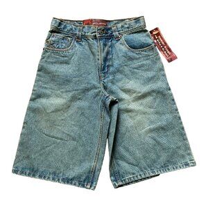 Levi's Jeans Baggy Denim Bermuda Shorts Vintage Y2K Wide Leg Jean NWT 29" Waist